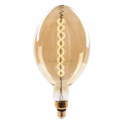 8W BF180 Led Amber Double Filament Bulb 2000K E27 Dimmable