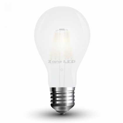 LED Bulb 7W Filament E27 A60 А++ Frost Cover White 6400К