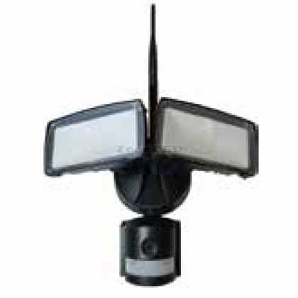 18W LED Floodlight With WIFI Sensor Camera 6000K Black Body