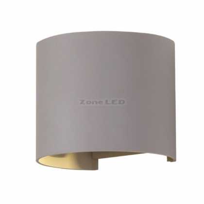 6W Wall Lamp Grey Body Round Adjustable IP65 Natural White