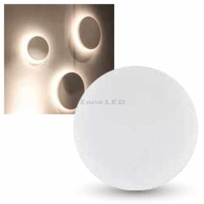 9W WALL LAMP WITH BRIDGELUX CHIP COLORCODE:3000K WHITE ROUND