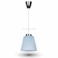 5W LED WALL LAMP - CHROME BODY+BLUE SHADE