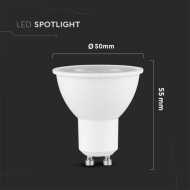 7.5W GU10  LED Spotlight With SAMSUNG Chip 110° With Lens 4000K