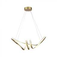 24W LED Hanging Decorative Lamp 720 x 300 Champagne Gold Body 3000K