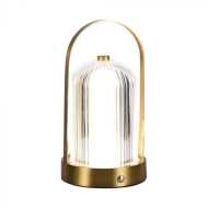 LED Table Lamp 1800mAH Battery D:120 x 190 French Gold Body 3IN1