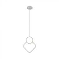 12W LED Designer Metal Hanging Lamp 280 x 1800mm White Body 3000K