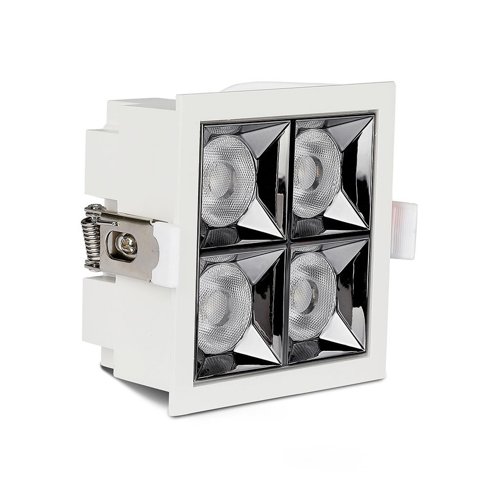 V-TAC LED Downlight 16W Quadrat Warmweiss