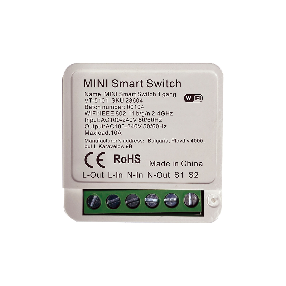 V-TAC Mini Smart Schalter 10A IP20 45mm