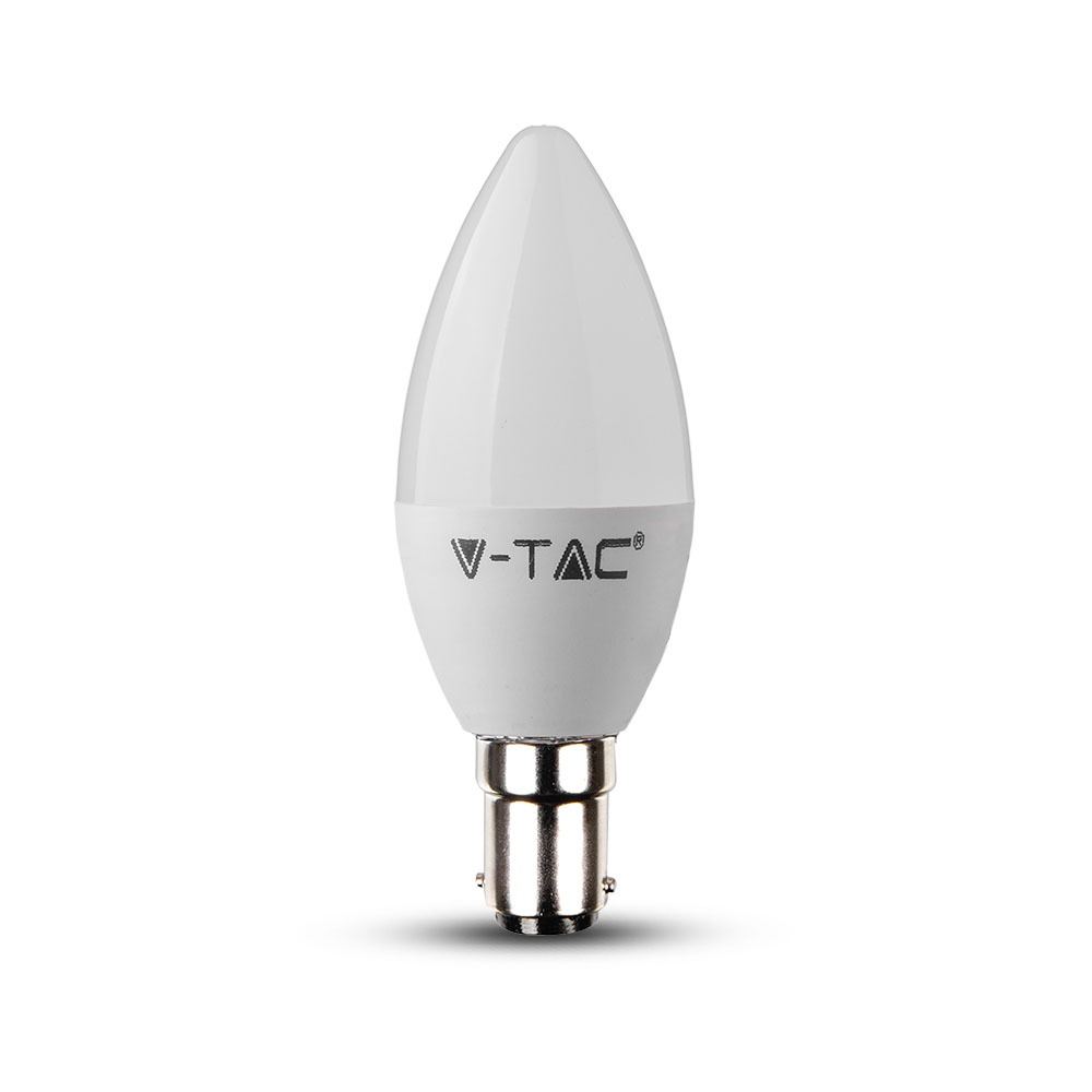 V-TAC Kerzenlampe B15 5,5W Warmweiss 102mm IP20