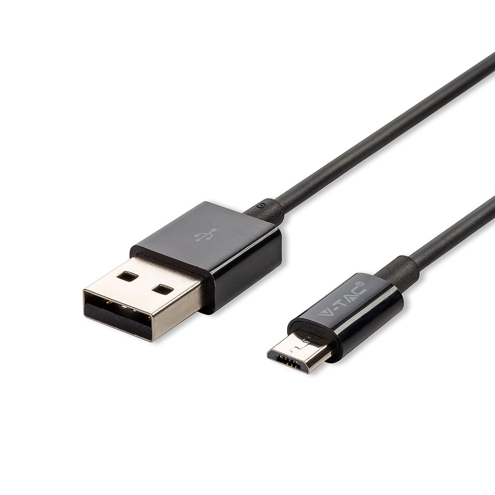 V-TAC USB Kabel Micro USB 1,0A Silber 60mm