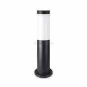 Pollerlampe Edelstahlgehäuse H: 45 cm IP44 Schwarz E27 Fassung