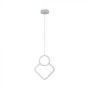 12W LED Designer Metal Hanging Lamp 280 x 1800mm White Body 3000K