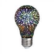  3W LED Bulb E27 Filament 3D A60 3000K