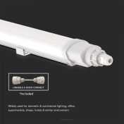 48W LED Waterproof Lamp L-SERIES 1500mm 6500K Linkable