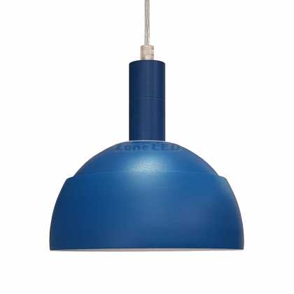 E14 PLASTIC PENDANT LAMPHOLDER WITH SLIDE ALUMINUM LAMPSHADE-BLUE