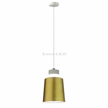 7W LED Pendelleuchte (Acryl) -Gold Lampenschirm 120 x 190mm