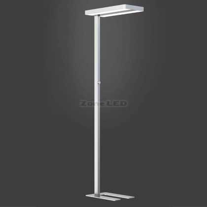 80W LED Floor Lamp (Rotating Knob DIMMING ) Silver Body Round 4000K