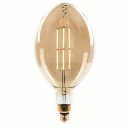 8W BF180 Led Amber Straight Filament Bulb 2000K E27 Dimmbar