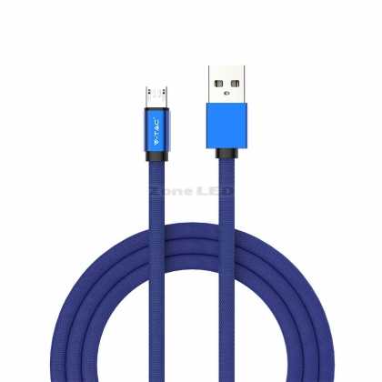 1 m Mikro USB Kabel Blau Ruby Series