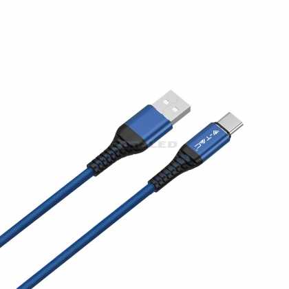 1m Art - C USB Kabel, Blau Gold Serie