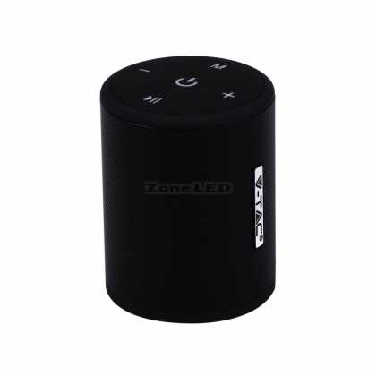 Tragbarer Bluetooth Lautsprecher mit Micro USB und End Kabel 1500 mAh Batterie Schwarz