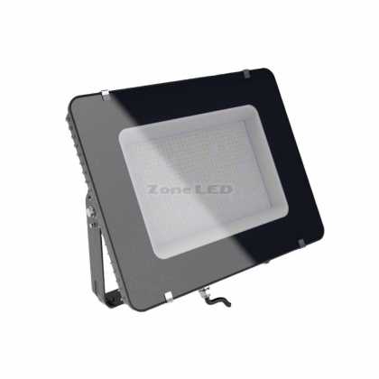 400W SMD Fluter mit  SAMSUNG Chip Kabel -1m 6400K Schwarz Körper Graues Glas (120LM / W)