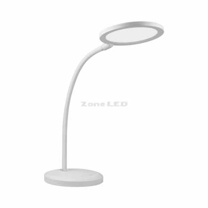 7W LED Desk Lamp With White Body 3000K Stepless DIMMING