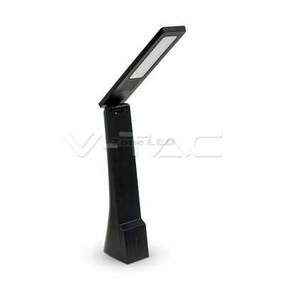 4W LED Table LAMP Black Rechargeable