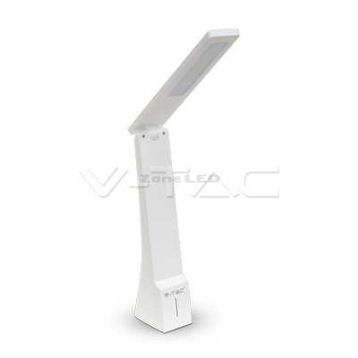 4W LED Table LAMP White and Gold Body Rechargeable