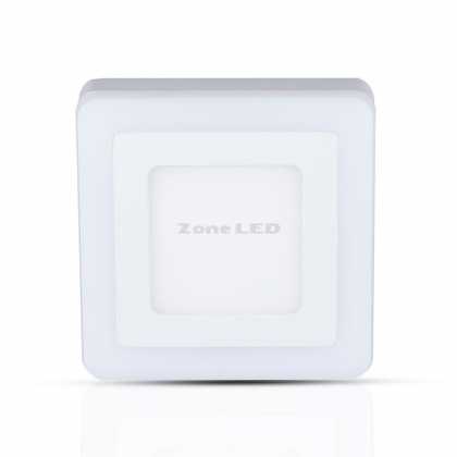22W /18+3W/ LED Surface Panel Downlight - Square Warm White 