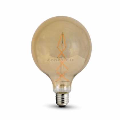 LED Bulb 8W E27 G125 Filament Amber 2200K