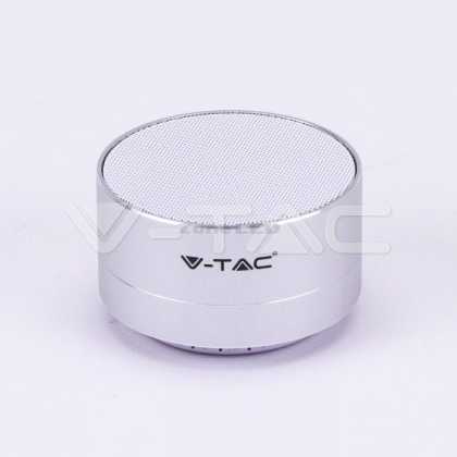 Metall Bluetooth Lautsprecher Mit Mic & TF Card Slot 400 mah Batterie - Silber