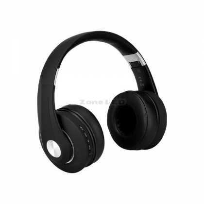 Bluetooth Wireless Headphone With Adjustable Head-500mAh- Black RED W/BAG