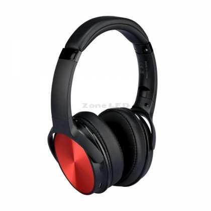 Bluetooth Wireless Headphone With Adjustable Head-500mAh- Red W/BAG