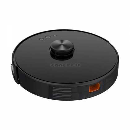 Auto Charging Gyro Robotic Vacuum Cleaner Laser Orientation Compatible With  AMAZON ALEXA AND GOOGLE - Black 