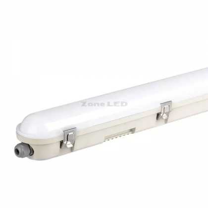  48W LED Waterproof Lamp 150cm With SAMSUNG CHIP and Emergency Kit,  Milky Cover + SS clips  4000K