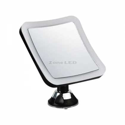 3.2W-LED Mirror Light With 3 x AAA Battery -Black Body Dimensions 16.2 x 19.2cm