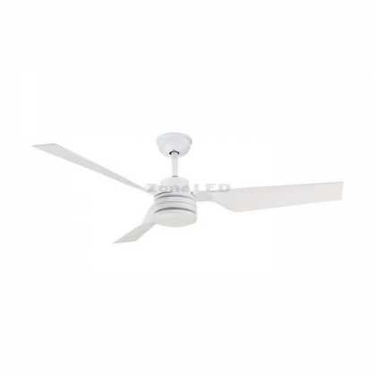 65W LED Ceiling FAN With White Body RF Control 3 WHITE propellers, AC Motor (52 INCH)