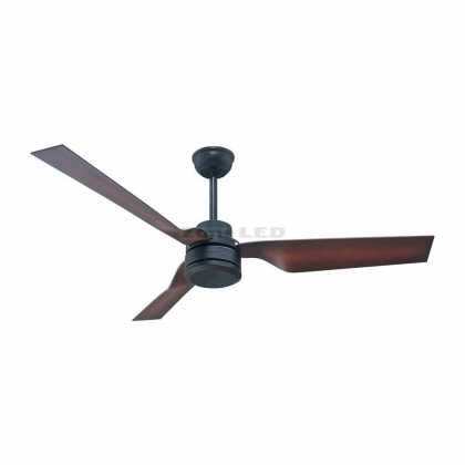 65W LED Ceiling FAN With Bronze Body RF Control 3 Brown Propellers AC Motor (52 INCH)
