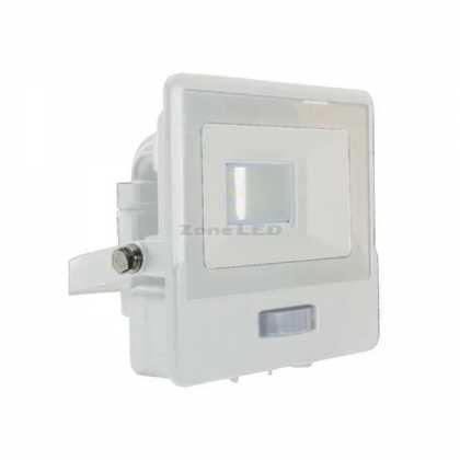10W Light Sensor Floodlight With SAMSUNG Chip 6400K  White Body 