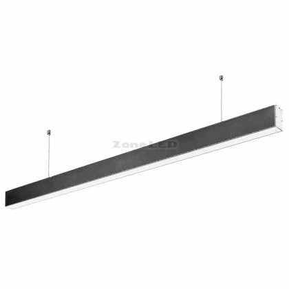 40W Led Lineare Hanging Suspesion Light WIith Samsung Chip 6400K-Black Body