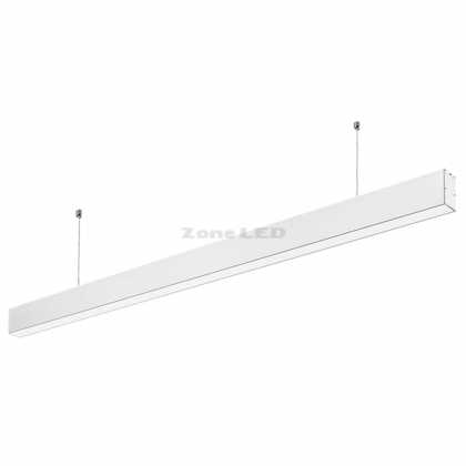 40W Led Linear Hanging Suspension Light With Samsung Chip 4000K White Body