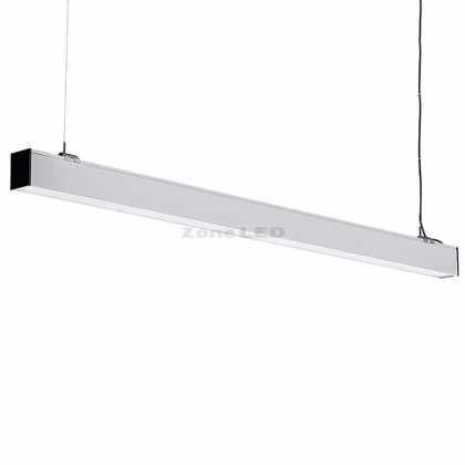 40W Led Linear Hanging Suspension Light With Samsung Chip 4000K -White Body