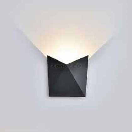 5W Led Wall Light  3000K -Black Body