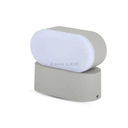 5W LED Wall Light Grey Body IP65 4000K