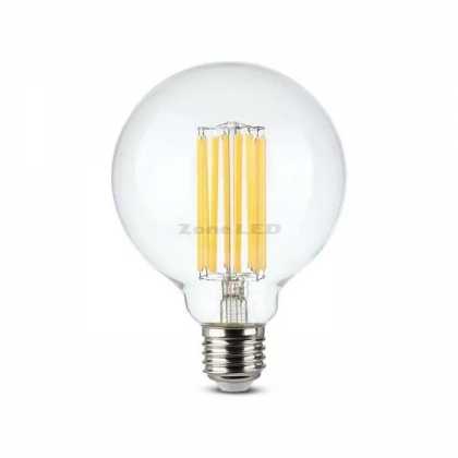 18W G95 LED filament lamps Transparent cover 3000K E27 135 LM/WATT