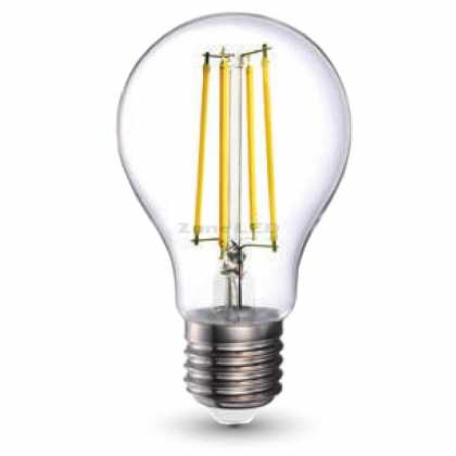 12W A70 Led Filament Bulb-Clear Cover With Colorocde: 4000K E27