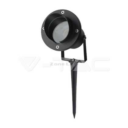 Garden Spike Aluminum GU10 Fitting Black Body IP65