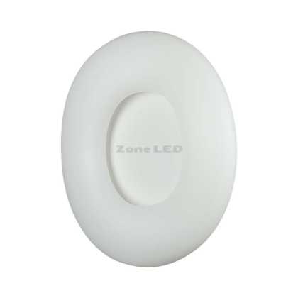 20 W Runder LED-Designer-Oberflächenanhänger, Farbwechsel, D: 300 x H 80, Dimmbar 3 in 1, Weiß Körper