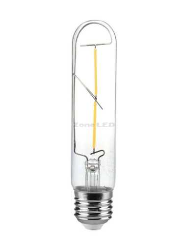 2W LED Bulb E27 T30 Filament  Transparent Glass 1800K